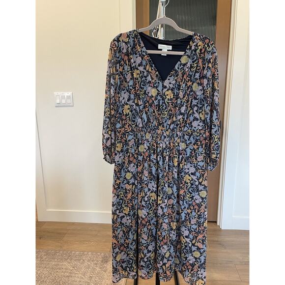 Christopher‎ & Banks Women’s Floral Long Sleeve Maxi Dress Size XL - Picture 6 of 16